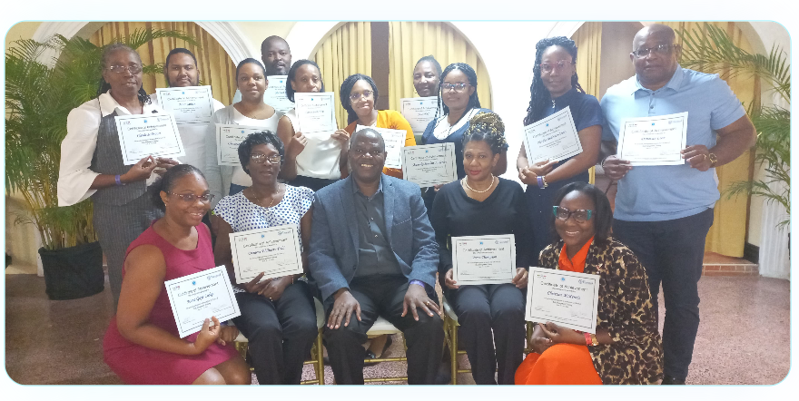 GLESSN training cohort holding certificates of completion